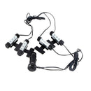 4 x 3 LED Car Interior Atmosphere Blue Light Charge Floor Decor Lamp Accessories