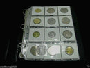 120-Pockets 3x3cm Coins Currency Holders Inserts  Sleeves Collector Pages