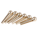6pcs Brass Premium Bridge Pins Set For Acoustic Guitar Turned String Pegs OZ