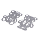 2pcs Lively Bear Designs Metal Cutting Dies Stencils for Scrapbooking A