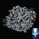 100Pcs 5mm Ultra-Bright Water Clear LED Light Lamp Emitting Diodes 15000MCD