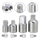 4pcs CR-V Ratchet Socket Adapter Converter Reducers Tool Kit 1/4" 3/8" 1/2"