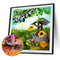 Garden 5D DIY Full Round Drill Diamond Painting Decor Needlework (C1298)