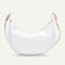 Retro PU Leather Messenger Bag Women Casual Shoulder Handbags Purse (White)