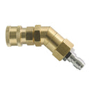 360 Degree Rotation Pivoting Coupler for Pressure Washer Nozzle 1/4'' Quick