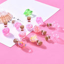 10x Mini Glass Bottles Jars Cork Stopper Vial Wedding Party Favour Decoration