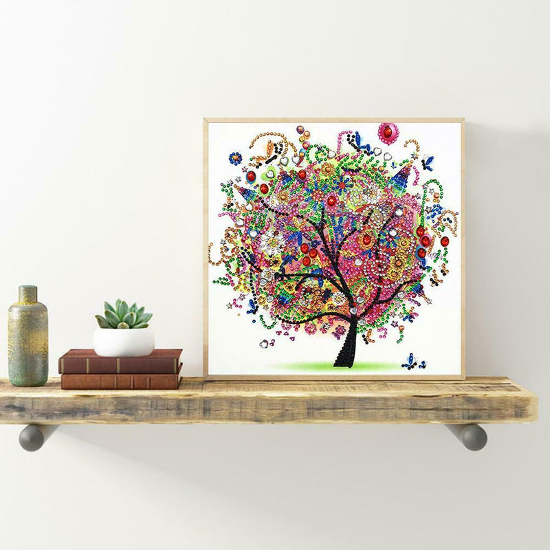 5D DIY Special Shaped Diamond Painting Tree Cross Stitch Mosaic Craft Kits
