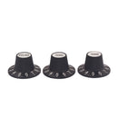 3pcs Plastic Guitar Amplifier Amp Knobs for Electric Guitar Bass Replacement