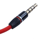 3.5mm 1/8 inch Male to Male 4 Pole Car AUX Audio Cord Cable Record Headphon