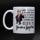 Funny Great Dad Donald Trump Coffee Mugs Handgrip Ceramic Cup Coffee Milk TeN8S2