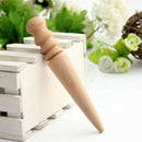 Leathercraft Round Wood Edge Slicker Multi-Size Burnisher for Leather