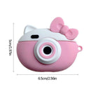 Pink Camera Pattern Earphone Case Soft Silicone Protective Cover for AirPods Pro