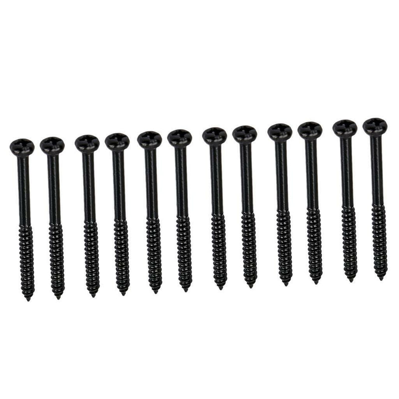 12 Pieces Pickup Mounting Screws for Guitar and Bass Parts