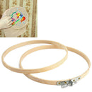 10x 6 inches Wooden Embroidery Hoops Ring Cross Stitch Sewing Tool Art  MYV