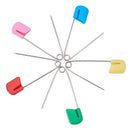1X(240 Pcs 5.5Cm Length Baby Safety Pins, Assorted Color Plastic Head Diape