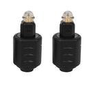2 Packs Optical 3.5mm Female Mini Jack Plug To Digital Toslink M Audio Adap