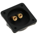 2-Way Speaker Box Terminal Binding Post, Square Spring Cup Connector (80-502)