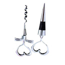Heart Shaped Wine opener Bottle stopper combination