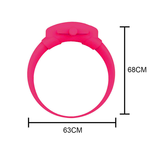 1 Set Outdoor Hand Dispenser Bracelet with Empty Squeeze Bottle (Rose Red) A#S