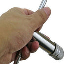 Flexible  M3-m8 3mm-8mm Hss T-handle Reversible Ratchet Wrench Tapping Th JGG