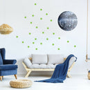 Star Moon Luminous Wall Stickers Kids Room Fluorescent Ceiling Decals (B) A