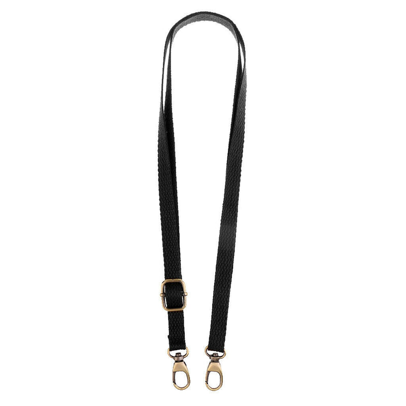 Black Adjustable Canvas Cross Body Bag Shoulder Bag Strap Replacement 1.2cm