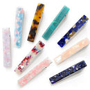 9Pcs Acetate-Hair-Clips Hair Accessories Leopard Print Marble Pattern Hair