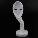 Abstract Statue Handcraft Decor Ornament Living Room Office-White S
