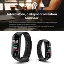 M3 Blood Pressure Oxygen Heart Rate IP67 Waterproof Smart Bracelet (Black)