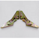 1 Pair 3-Position Angle Mechanism Hinges For Home Bed Bedding Sofa DIY Bronze