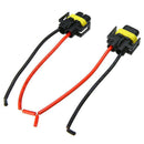 2PCS H11 H8 Wiring Harness female Socket Wire Connector Plug Extension Pigtail3C