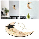 1set Eid Mubarak Happy Ramadan Moon Shaped Home Decoration Best For Muslims S0H1