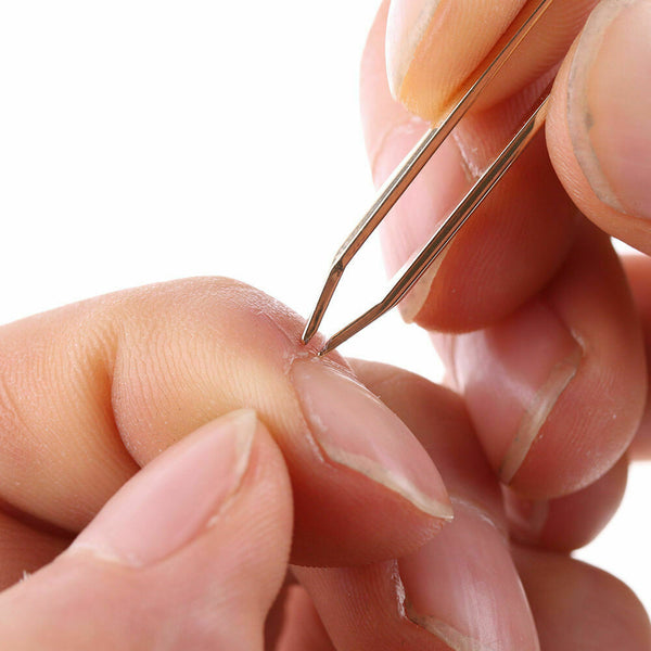 Lady Makeup Beauty Tool Stainless Steel Eyebrow Tweezer Clip D Hair Removal U4R8