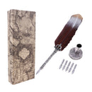 Feather Quill Fountain 1mm Stationary Writing Instrument With 5 Springs