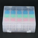 50Pcs Bobbin Hardcover Plastic Box Double Bobbin Case Bottom Bobbin Thread