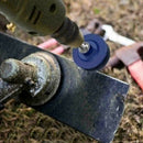 4pcs Mower Blade Drill Lawnmower Lawn Mower Sharpener For Grinding Power Drill