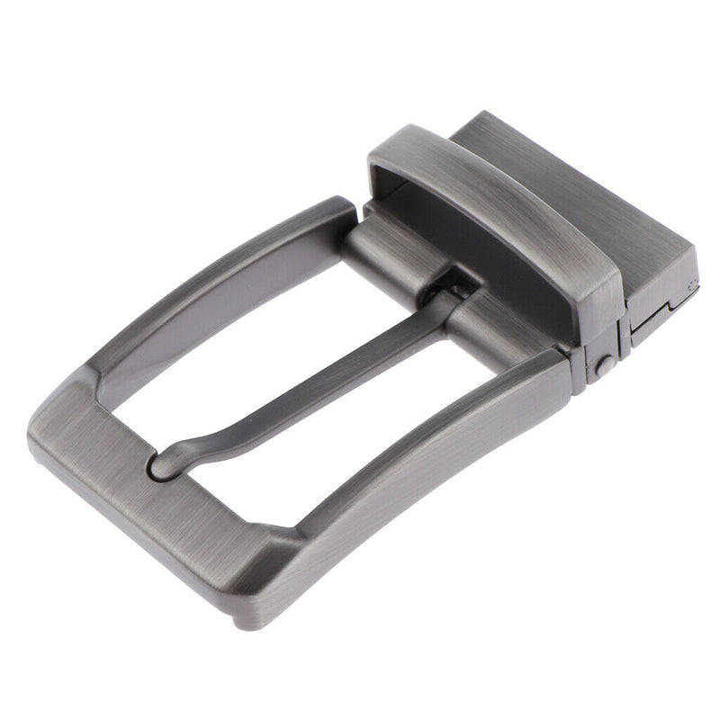 3pack Reversible Alloy Belt Buckle Replacement Rectangular Single Pin Buckle