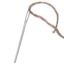 9pcs Stainless Steel Large Eye Metal Needles Cross Stitch Knitting Crochet Hook