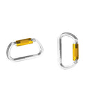 2 pieces 25KN Climbing Auto Locking Twist Gate Carabiner for Caving