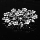 Bridal Brooch Pin w/ Crystal Floral Diamante Wedding Party Corsage Badge 6.5cm