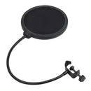Desk Clamp Supesion Scissor Arm Microphone Stand Bracket with Mic Wind Screen