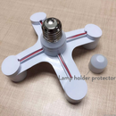 4 In 1 E27 To 4E27 Base Socket Splitter LED Light Lamp Bulb Adapter Holder ST105