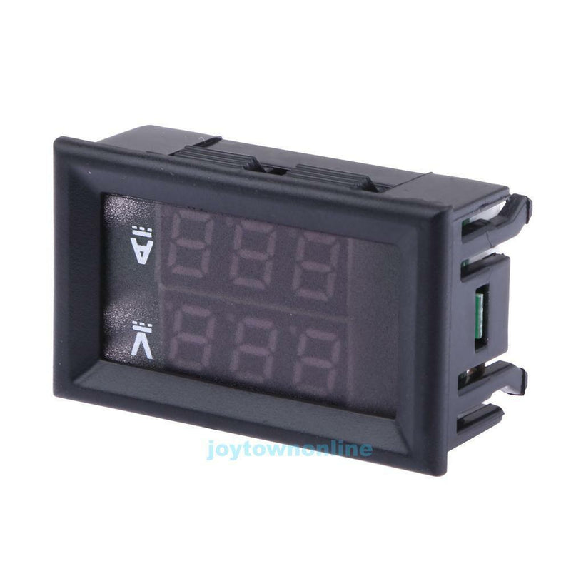 0.28" DC 100V 10A Voltmeter Ammeter Dual Color 3-digits Display Volt Amp Meter