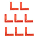 Pack of 8 Positioning Squares- Clamping 90 Degree Angles for Picture Frames,