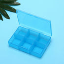 1pc Random Color Mini Pill Cases Drug Storage 6 Slots Pill Box Storage Box  Z