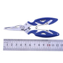 Blue Portable Fishing Pliers Line Cutter Hook Remover Stainless Steel Sports ST
