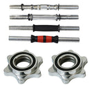 2pcs Standard Spinlock Dumbbell Bar Nut 2.5cm 1" for Barbells Collars, cast iron
