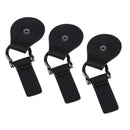 3x Black PU Leather Toggle Buckle Coat Duffle Buttons Jacket Sewing Fastener