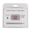 5pcs/set Copper Tellurium Plasma Cutting Tips Nozzles 220990 Consumables
