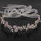 Gorgeous Ladies Girls Leaf Crystal Hair Band with Ribbon Headwear